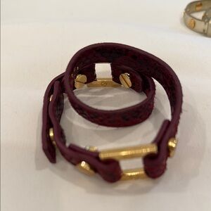 Leather strap wrap bracelet